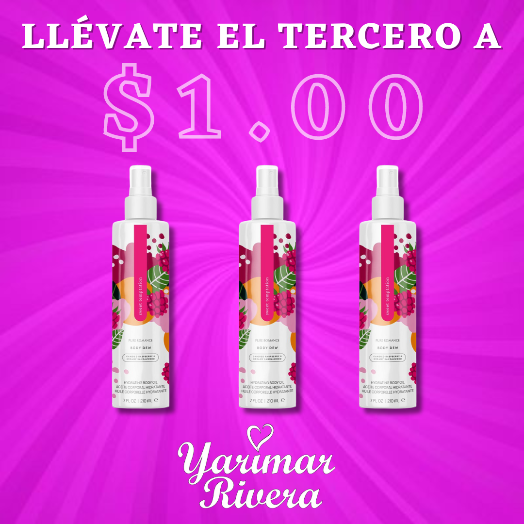 TRIO PACK DE BODY DEW -  Compra 2 y llévate el tercero en $1