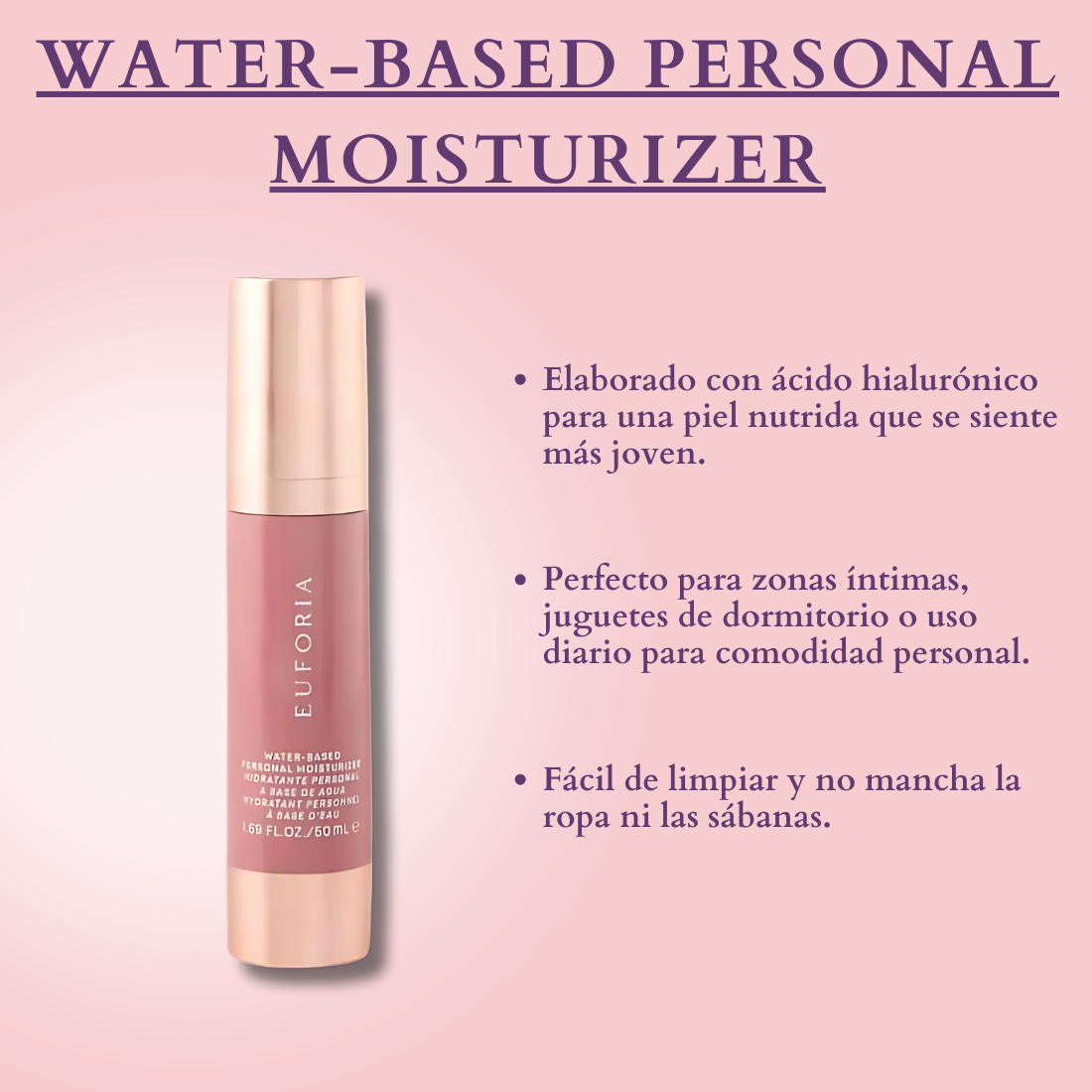 WATER-BASED PERSONAL MOISTURIZER