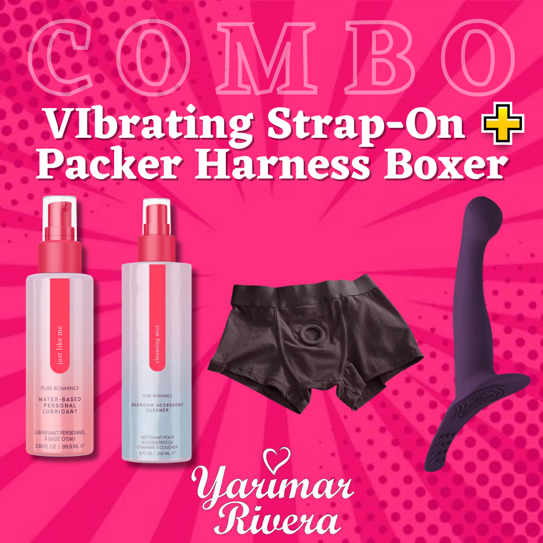 Vibrating Strap-On + Packer Harness Boxer